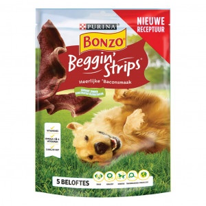 Bonzo Beggin' Strips voor de hond  6 x 120 g