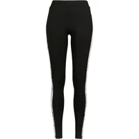 URBAN CLASSICS Ladies Side Striped Pattern Leggings in Schwarz,