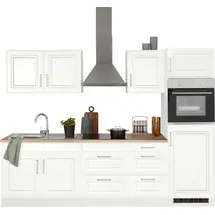 kochstation KS-Stockholm Küchenzeile 270 x 60 x 0 cm weiß