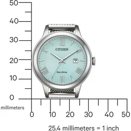 Citizen Damen Solaruhr mit hellblauem Zifferblatt aus Edelstahl