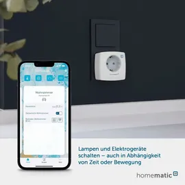 Homematic IP Schaltsteckdose HmIP-PS-2 Weiß 2 St.