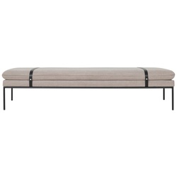 Ferm Living - Turn Daybed cotton linen, schwarz / natur