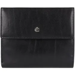 Esquire Toscana Geldbörse RFID Schutz Leder 12 cm  schwarz