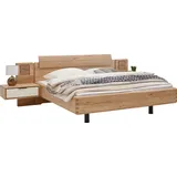 Valnatura Schlafzimmer, Grau, Eiche, Holz, Glas, Holzwerkstoff, Wildeiche, furniert, massiv, Sperrholz, 180x200 cm, Made in Germany, EN 71, in verschiedenen Größen erhältlich,Typenauswahl, Schlafzimmer, Komplette Schlafzimmer