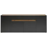 Lomadox Sideboard CRISP-61, Wotan Eiche Nb. 220/87/40 cm grau