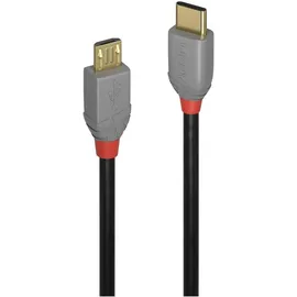 Lindy USB-C auf Micro-USB 1,0 m Schwarz/Grau