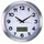 Perel Wanduhr Silber 35 cm