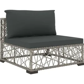 vidaXL Garten-Lounge-Set 5-tlg. grau