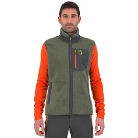 Karpos 80'S Fleece Vest Thyme/Black Sand L