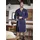 Jan Vanderstorm Bademantel ARETTI" dunkelblau- 76/78