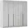 OTTO home Drehtürenschrank AGORDO 226 x 210 x 54 cm Grau