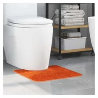vidaXL Badematte U-Form Dunkelgrau 50x50 cm Polypropylen Rutschfest