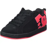 DC Shoes Court Graffik Damen Sneaker, Black Hot Pink, 37 EU