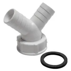 SANITOP-WINGENROTH Doppelschlauchtülle 30,3 mm (G 1) x Ø 20 mm Weiß