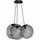 s.luce Orb Cluster 3-flg. 50 cm Rauch / Schwarz