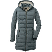 KILLTEC Damen Funktionsparka/Steppparka mit abzippbarer Kapuze - GW 13 WMN QLTD PRK, aquaverde, 42, 37503-000