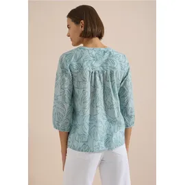 Cecil 3/4-Arm Tunika mit Blätterprint - Blau