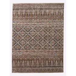 Teppich HEINE HOME Gr. 2, bunt (grau, bunt), B:100cm H:7mm L:145cm, Kunstfaser, Polypropylen, Polyester, Kunstfaser, Teppiche