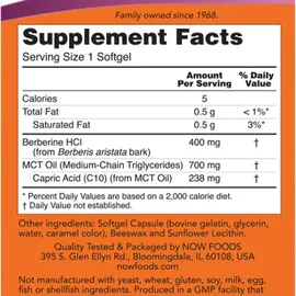 NOW Foods Berberine Glucose Support Softgels 90 St.