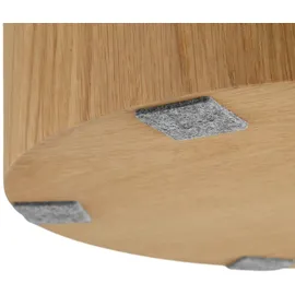 Tectake tectake® 2er Set Couchtische, rund, furnierte MDF-Platte, bodenschonende Filzgleiter