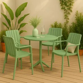 vortivo Gartenstuhl 4er Set 0 x 0 x 0 cm grün