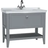 Vitra Waschtischunterschrank 1 Vollauszug 99,5 x 53 x 88 cm Grau Matt