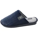 JOMIX Herren-Hausschuhe Warme Plüsch Gefüttert Pantoffeln 47 Bequeme Slippers Rutschfeste Puschen Hausschuhe Herren 47 (Marine 47EU, MU6057) - 47 EU