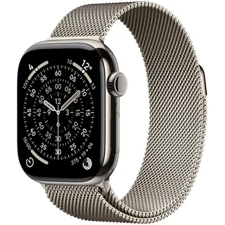 GPS + Cellular 42mm Natural Titanium Milanese Loop natural S/M