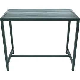 Mendler Stehtisch HWC-P91, Gartentisch Bartisch Tisch, Outdoor Metall 105x130x65cm - grün