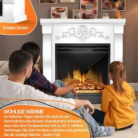 Kesser Elektrokamin Standkamin weiß