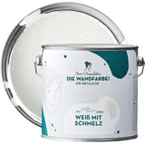 MissPompadour abwaschbare Wandfarbe Weiß mit Schmelz 2,5L - hohe Deckkraft & Ergiebigkeit - matte, scheuerbeständige Innenfarbe - geruchsarm, wasserbasiert, atmungsaktiv - Die Nützliche