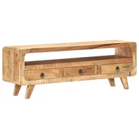 Furnicato TV-Schrank 117x30x41 cm Raues Mango-Massivholz