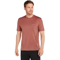 Icebreaker Merino Tech Lite Iii Relaxed Pocket Kurzarm-t-shirt - Cedar Wood - M