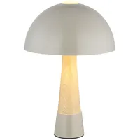 Nowa Retro Tischlampe Pilz Holzoptik Wohnzimmerlampe im Pilzdesign Nachttischlampe
