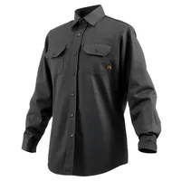 Vevor Flammhemmende Schweißerjacke – Größe XL, FR-Schweißerjacke aus Baumwolle, Sicherheitsjacke mit Kragen, verstellbaren Manschetten und Taschen, erfüllt ATPV 9,2 cal/cm2 Lichtbogenbewertung