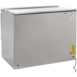 GastroHero Saladette Eco 1045 mit Kühlung, 302 Liter, 2 Edelstahl Türen, 2 Einlegeböden, GN-Behältereinlass, Digitale Temperaturanzeige,