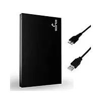 Storite Externe tragbare Festplatte 1TB mit USB 3.0, externer Backup-Speicher, schnelle Datenübertragung, geeignet für PC, Mac, Windows, Gaming, Laptop und Desktop (schwarz)