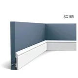 Orac Sockelleiste Fußleiste von Orac Decor SX165 AXXENT Profilleiste Wand Boden Leiste mit Kabelschutz Funktion 2 Meter