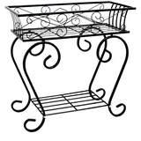 Garden Pleasure Blumenständer 28 x 58 x 59 cm Schwarz