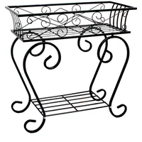 Garden Pleasure Blumenständer 28 x 58 x 59 cm Schwarz