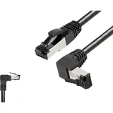 BKL Electronic 144024 RJ45 Patchkabel CAT 8.1 S/FTP 1.5m Schwarz Halogenfrei 1St.