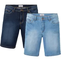 bonprix Jeansbermudas Blau 62