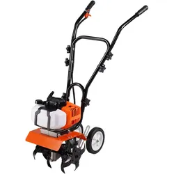 VEVOR Gartenfräse 43CC Hubraum Gasbetrieben Motorhacke 300mm Anbaubreite Motorfräse 100mm Kultivierungstiefe Bodenhacke Stahl Kultivierungsklinge Ackerfräse 1110x448x910mm Kultivator