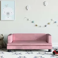 Kindersofa Rosa 80x45x30 Cm Samt Vidaxl