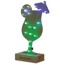 WHADDA XL-Lötbausatz - Cocktail, mit Holzhalter,