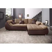 INOSIGN Ecksofa »Imola elegant und bequem, aktuelle Steppung im Sitz, L-Form«, wahlweise mit Bettfunktion