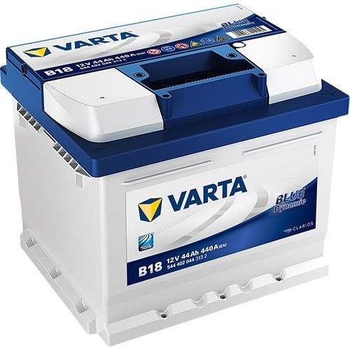 VARTA Blue Dynamic 5444020443132 Autobatterien, B18, 12 V, 44 Ah, 440 A