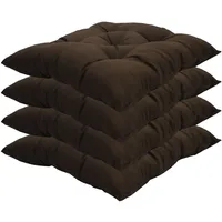 Nyvi Stuhlkissen Genua 38x38 cm 4er Pack Sitzkissen mit