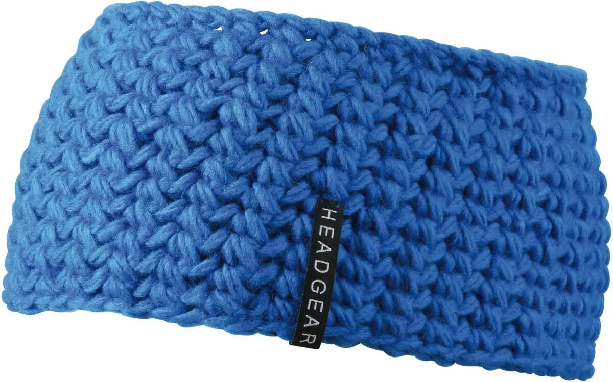 Myrtle Beach Unisex Häkel Stirnband MB7947 aqua one size