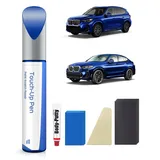 C1M Phytonicblau Metallic Lackstift Kit für BMW 2019-2020 X5/X4/iX3/X3/X2/X1/5/1 Series – Exakte Übereinstimmung für Chips und Kratzer